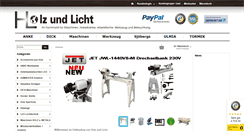 Desktop Screenshot of holzundlicht.de